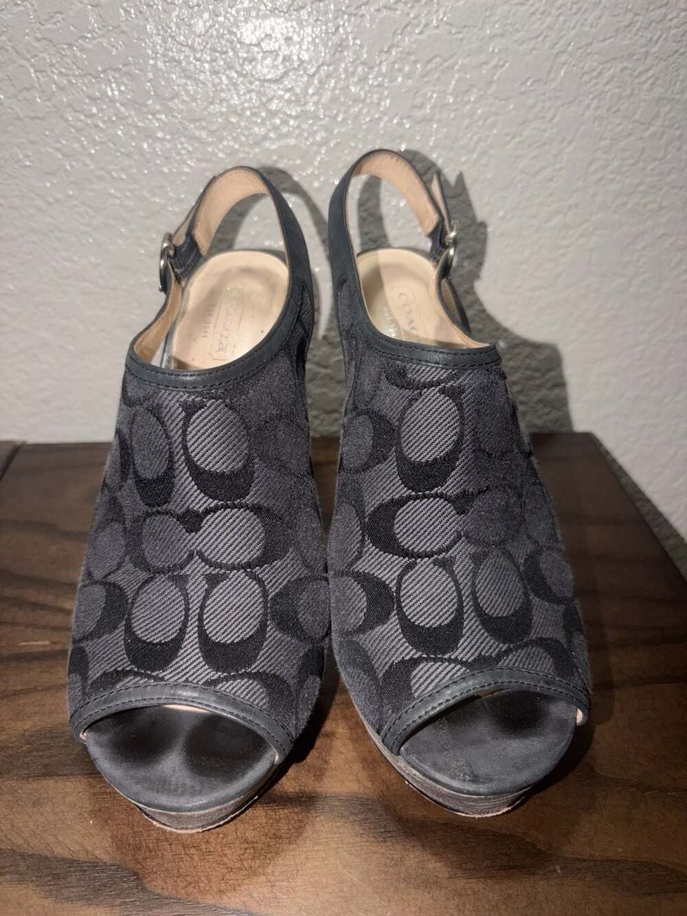 Coach Janet Signature Wedge Sandal
